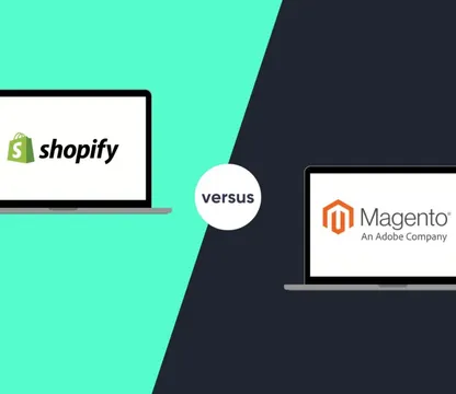 Imagine reprezentativa pentru Magento vs Shopify in 2026
