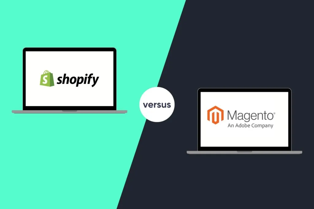 Imagine reprezentativa pentru Magento vs Shopify in 2026